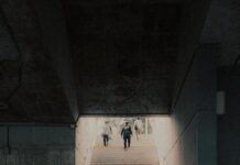 근육, 일상의 힘을 키우다…한국인 맞춤 최신 근육 건강 습관 A group of people walking down a flight of stairs
